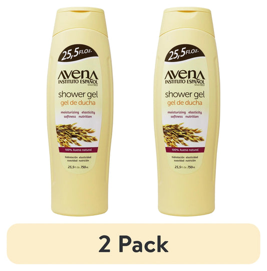 (2 Pack)  Bath & Shower Gel, Moisturizing and Softness, Unisex, Oatmeal Scent, All Skin Types, 25.5 Fl Oz.
