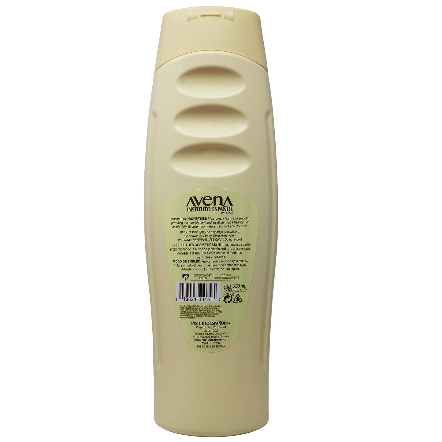 (2 Pack)  Bath & Shower Gel, Moisturizing and Softness, Unisex, Oatmeal Scent, All Skin Types, 25.5 Fl Oz.
