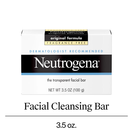 Original Fragrance-Free Gentle Facial Cleansing Bar, 3.5 Oz